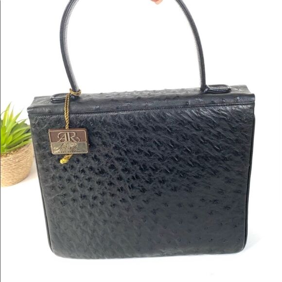 Alfred Roth Vintage Ostrich Bag New RARE - Picture 5 of 13